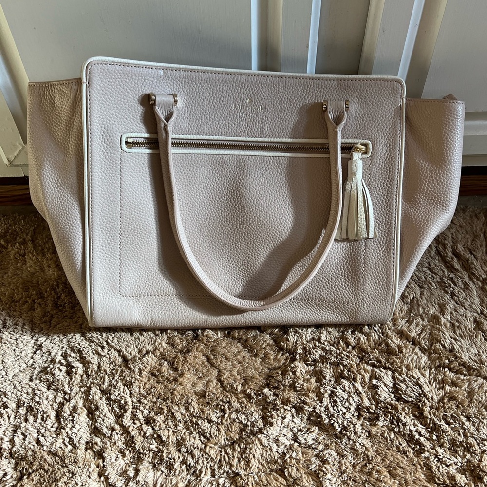 Kate Spade Textured Leather Tote with Top Handles